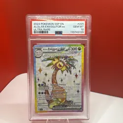 PSA 10 - Alolan Exeggutor ex 225/191 Ultra Rare Surging Sparks SSP Pokemon Card - Image 1