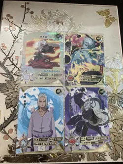 Lot Of 4 Naruto Kayou Cards NR-SP-025 Obito NR-MR-024 NR-UR-058 NR-UR-022 - Image 1