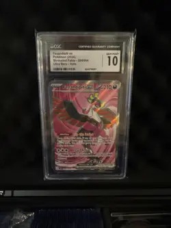 Pokemon TCG Fezandipiti EX Full Art Ultra Rare Shrouded Fable Holo Card 084/064 - Image 1