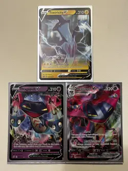 2020 Pokemon Sword & Shield Rebel Clash V, Vmax Ultra Rare 9 Card Lot NM/Mint - Image 3