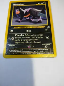 2001 Neo Discovery Houndour 39/75 1st Edition Wotc Vintage Pokemon Card - Image 1