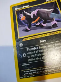 2001 Neo Discovery Houndour 39/75 1st Edition Wotc Vintage Pokemon Card - Image 2