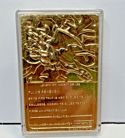 23K Gold Plated CHARIZARD Trading Card 1999 Burger King Pokemon Ball - Image 4