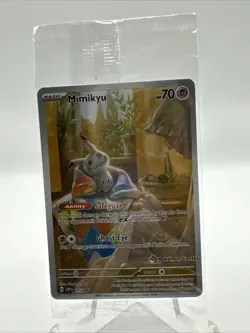 SEALED Pokemon Center Exclusive SVP #075 Mimikyu ETB Promo Pokemon TCG Card - Image 1