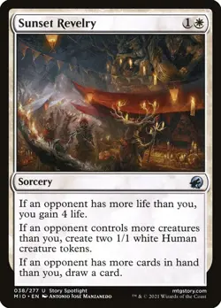 Sunset Revelry Foil (038) Innistrad: Midnight Hunt MID MTG Magic - Image 1