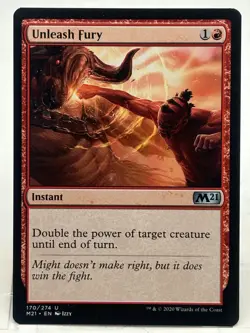 Unleash Fury NM/M* Core Set 2021 M21 ENGLISH 170/274 mtg -UnltdCards - Image 1