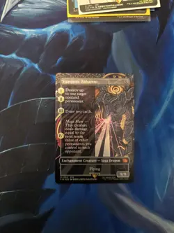 Summon: Bahamut Borderless Foil Final Fantasy MTG - Image 1