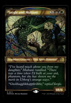 Yargle and Multani (Showcase) 317 Foil R March of the Machine - Image 1
