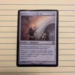 Magic the Gathering Sword of Fire and Ice Darksteel MP Mtg - Image 1