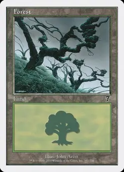 Lot of 20x Forest #331 - 7ED Seventh 7th Edition - MTG Magic Basic Land PL - Image 1