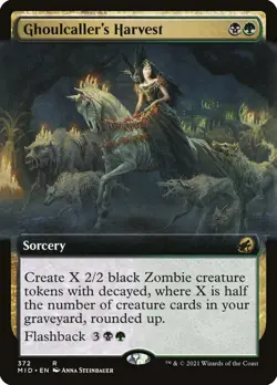 Ghoulcaller's Harvest (372) Extended Art Innistrad: Midnight Hunt MID MTG Magic - Image 1