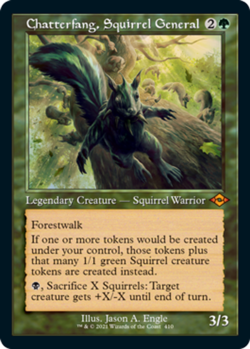 1x Chatterfang, Squirrel General -- Retro Frame - Foil NM-Mint, English Modern H - Image 1