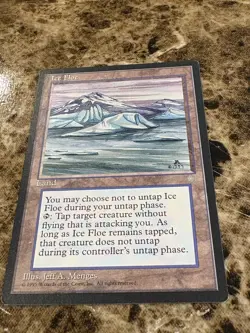 ICE FLOE Magic the Gathering MTG Ice Age MP - B - Image 1