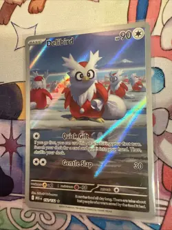 Pokemon TCG Delibird 152/132 Mega Evolution Illustration Rare MINT/Near Mint - Image 3