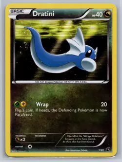 Dratini 1/20 Holo Rare Pokemon Dragon Vault Lightly played - Image 1