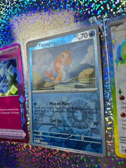 Pokemon Tatsugiri: Surging Sparks Double Rare 226/191 ex; Reverse Holo 062/198 - Image 4
