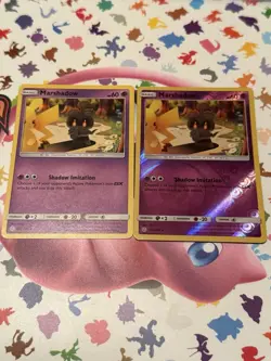 Pokemon TCG Marshadow 103/236 S&M: Cosmic Eclipse Rare & Reverse Holo Set Of 2 - Image 1