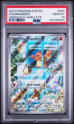 2023 POKEMON SVP EN-SV BLACK STAR PROMO #044 CHARMANDER PSA 10 - Image 1