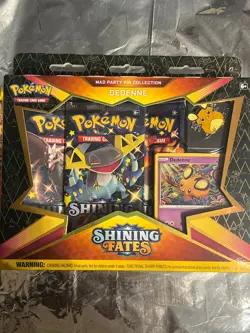 Pokemon TCG: Shining Fates Mad Party Pin Collections Box (Dedenne) - Image 1