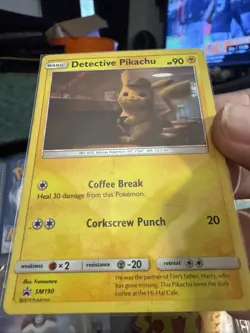 Pokemon TCG Detective Pikachu Detective Pikachu SM190 Promo Promo Holo H29 - Image 2