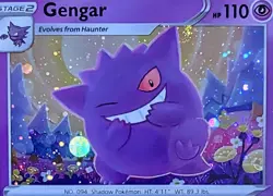 Pokemon Gengar Black Star Promo SWSH052 Holo Swirl PSA NM Mint - Image 2