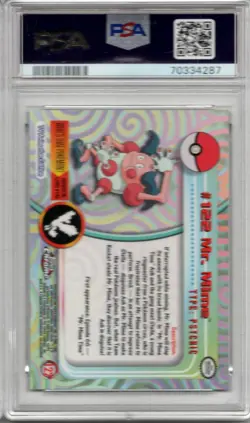 2000 Topps Chrome Mr Mime Pokemon TV Very Rare #122 PSA 10 Gem Mint - Image 2