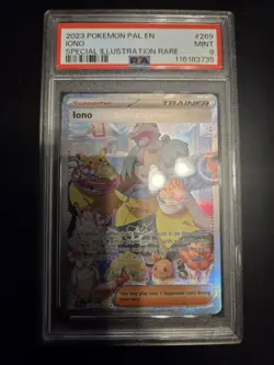PSA 9 Iono 269/193 Pokemon SV Paldea Evolved Special Illustration Rare SIR - Image 1