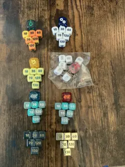 Pokemon TCG Damage Counters And Dice Lot! Metal Included- X8 - Image 1