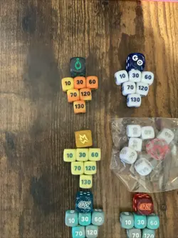 Pokemon TCG Damage Counters And Dice Lot! Metal Included- X8 - Image 2