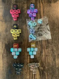 Pokemon TCG Lot Of Damage Counters + Dice. (Metal Set Included) X8! - Image 1