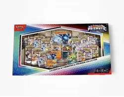 Pokemon Prismatic Evolution Lucario Ex Tyranitar Ex Premium Collection IN HAND - Image 1