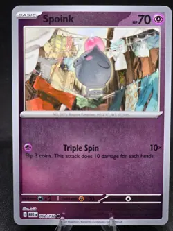 Pokemon TCG Spoink 062/132 Mega Evolutions Reverse Holo NM - Image 1