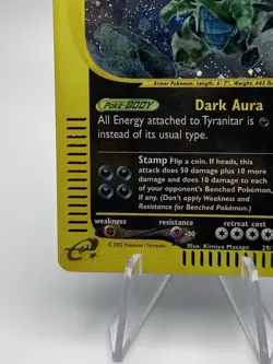Tyranitar 29/165 Holo Rare Expedition WOTC Pokemon TCG 2002 - Image 5
