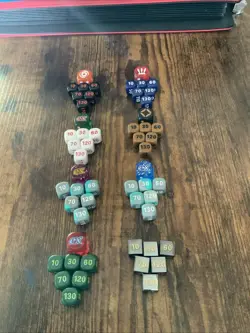 Lot of 8x Official Pokemon TCG Dice + Damage Counters- Metal Included - Image 2