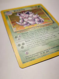 Nidoking Base Set 11/102 Holo Pokemon Card TCG Nintendo - Image 2