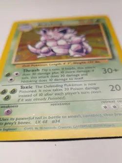 Nidoking Base Set 11/102 Holo Pokemon Card TCG Nintendo - Image 4