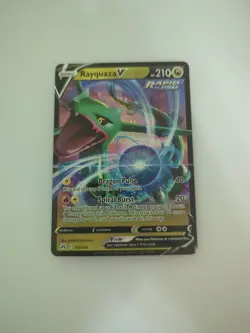 Rayquaza V 100/159 Crown Zenith Ultra Rare Holo Pokemon TCG Card NM/MINT - Image 1