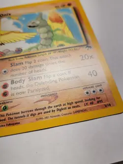 Onix 3/18 Card Southern Islands Non Holo Pokemon TCG Nintendo - Image 3