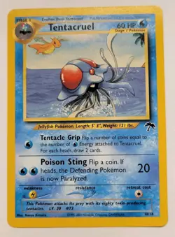 Tentacruel 10/18 Southern Islands Regular Card TCG Nintendo Pokemon - Image 1