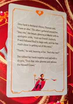 Disney Lorcana TCG X9 Lore Story Insert Art Cards Reign Of Jafar. - Image 1