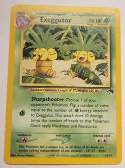 Exeggutor 13/18 Card Southern Islands Regular Pokemon TCG Nintendo - Image 1