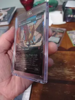 MTG Battle for Baldurs Gate Ancient Brass Dragon Borderless Foil Card - Image 5