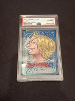 One Piece Card PSA10 Sanji OP02-026 Leader Alt Art Japanese - Image 1