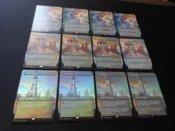 12 Card Urza's Land Set Borderless NM/LP [Double Masters] Tron Free Tracking! - Image 2