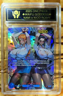 NAMI x NICO ROBIN Piece Anime Waifu Goddess CUSTOM CARD - Image 2