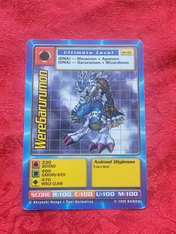 Bandai Digimon Trading Card Starter Deck 1 WereGarurumon St-47 - Image 1