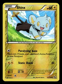 Shinx 32/106 Reverse XY Flashfire Pokemon Card - Image 1