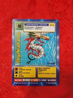 Bandai Digimon Trading Card Series 1 MegaSeadramon Bo-31 1st Edition - Image 1