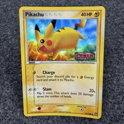 Pikachu 57/108 EX Power Keepers Stamped Holo Pokemon Card - Image 1