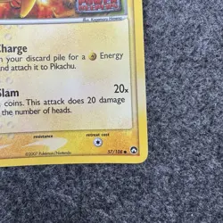 Pikachu 57/108 EX Power Keepers Stamped Holo Pokemon Card - Image 4